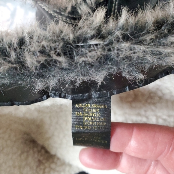 s.Oliver  Winter Tall Leather Boots Lined Faux Fur Black Size 38 - Picture 14 of 16